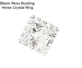 Blazin Roxx Bucking Horse Crystal Ring