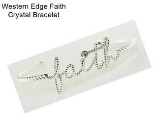 Western Edge Faith Crystal Bracelet