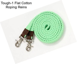 Tough-1 Flat Cotton Roping Reins