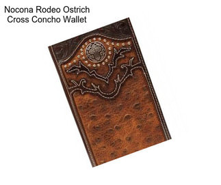 Nocona Rodeo Ostrich Cross Concho Wallet