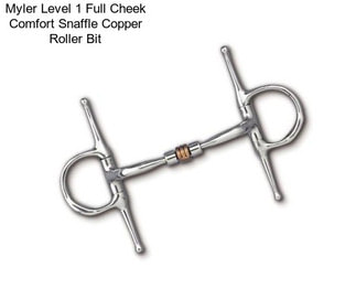 Myler Level 1 Full Cheek Comfort Snaffle Copper Roller Bit