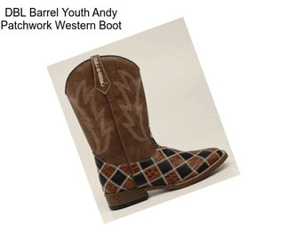 DBL Barrel Youth Andy Patchwork Western Boot