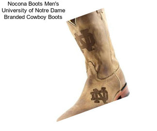 Nocona Boots Men\'s University of Notre Dame Branded Cowboy Boots