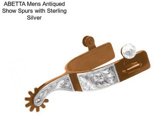 ABETTA Mens Antiqued Show Spurs with Sterling Silver