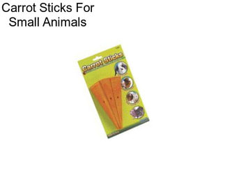 Carrot Sticks For Small Animals