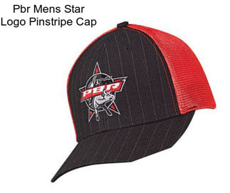 Pbr Mens Star Logo Pinstripe Cap