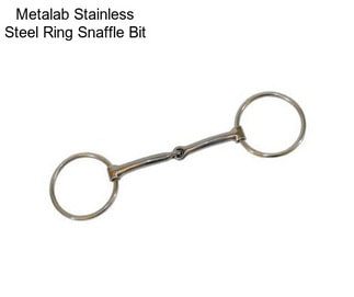 Metalab Stainless Steel Ring Snaffle Bit