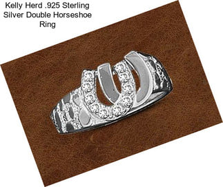 Kelly Herd .925 Sterling Silver Double Horseshoe Ring