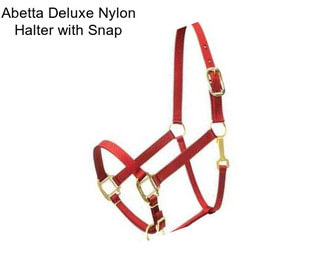 Abetta Deluxe Nylon Halter with Snap