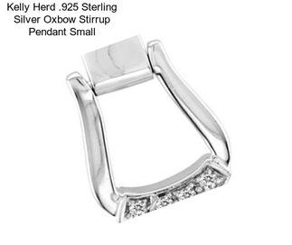 Kelly Herd .925 Sterling Silver Oxbow Stirrup Pendant Small