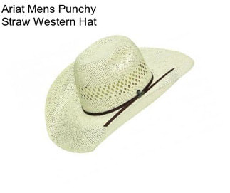 Ariat Mens Punchy Straw Western Hat