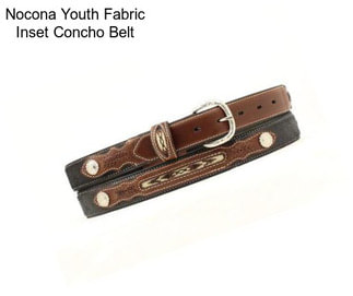 Nocona Youth Fabric Inset Concho Belt