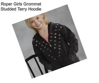 Roper Girls Grommet Studded Terry Hoodie