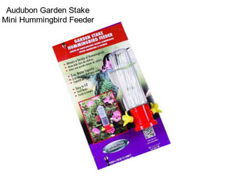 Audubon Garden Stake Mini Hummingbird Feeder