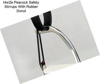 HorZe Peacock Safety Stirrups With Rubber Donut