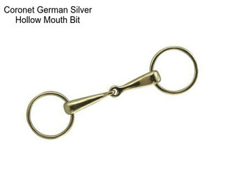 Coronet German Silver Hollow Mouth Bit