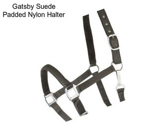 Gatsby Suede Padded Nylon Halter