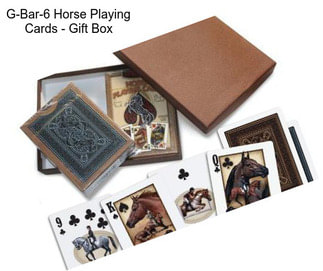 G-Bar-6 Horse Playing Cards - Gift Box