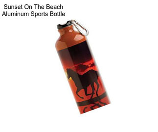 Sunset On The Beach Aluminum Sports Bottle