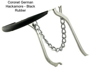 Coronet German Hackamore - Black Rubber