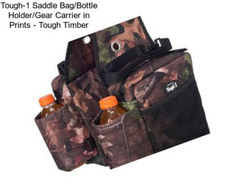 Tough-1 Saddle Bag/Bottle Holder/Gear Carrier in Prints - Tough Timber