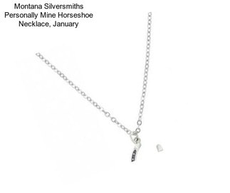 Montana Silversmiths Personally Mine Horseshoe Necklace, January