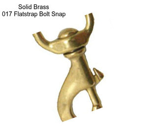 Solid Brass 017 Flatstrap Bolt Snap