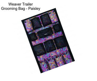 Weaver Trailer Grooming Bag - Paisley