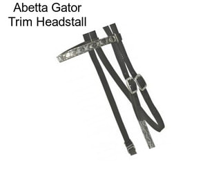 Abetta Gator Trim Headstall