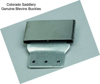 Colorado Saddlery Genuine Blevins Buckles