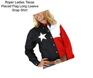 Roper Ladies Texas Pieced Flag Long Lseeve Snap Shirt