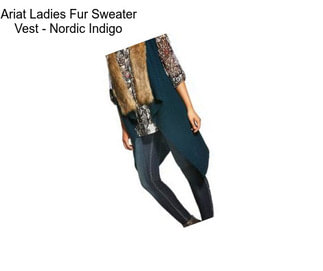 Ariat Ladies Fur Sweater Vest - Nordic Indigo