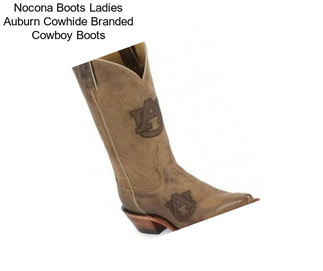 Nocona Boots Ladies Auburn Cowhide Branded Cowboy Boots