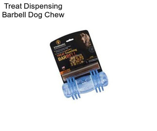 Treat Dispensing Barbell Dog Chew