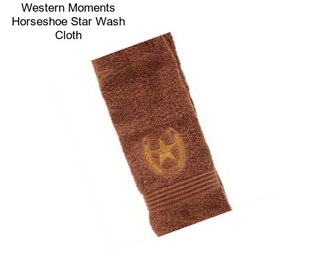 Western Moments Horseshoe Star Wash Cloth