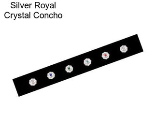 Silver Royal Crystal Concho