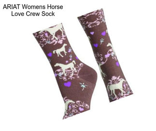 ARIAT Womens Horse Love Crew Sock