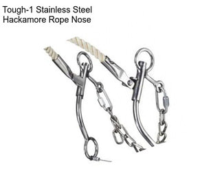 Tough-1 Stainless Steel Hackamore Rope Nose