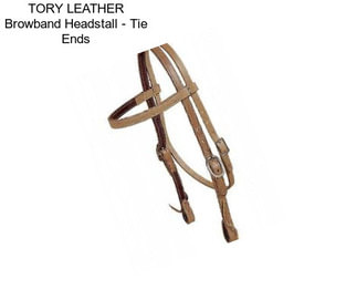 TORY LEATHER Browband Headstall - Tie Ends