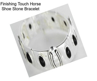 Finishing Touch Horse Shoe Stone Bracelet