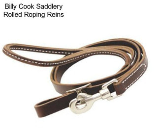 Billy Cook Saddlery Rolled Roping Reins