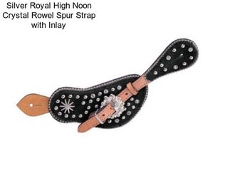 Silver Royal High Noon Crystal Rowel Spur Strap with Inlay