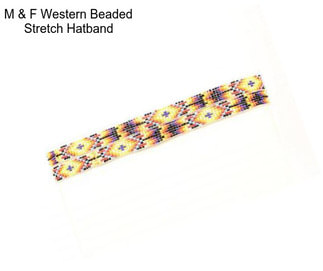 M & F Western Beaded Stretch Hatband