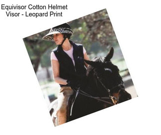 Equivisor Cotton Helmet Visor - Leopard Print