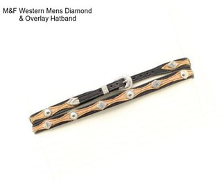 M&F Western Mens Diamond & Overlay Hatband