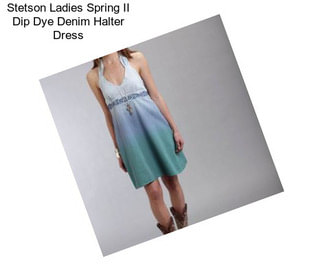 Stetson Ladies Spring II Dip Dye Denim Halter Dress