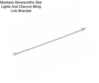 Montana Silversmiths Star Lights And Chevron Bling Link Bracelet
