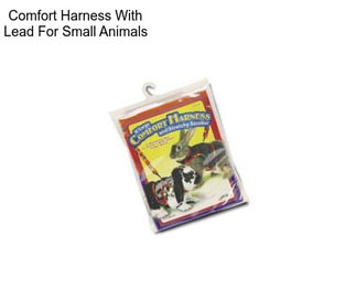 Comfort Harness With Lead For Small Animals