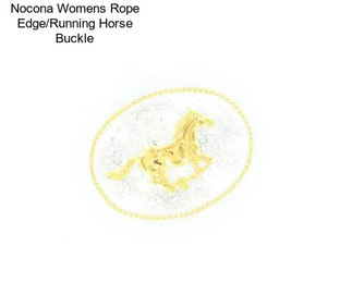 Nocona Womens Rope Edge/Running Horse Buckle