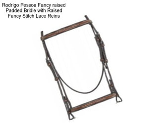 Rodrigo Pessoa Fancy raised Padded Bridle with Raised Fancy Stitch Lace Reins